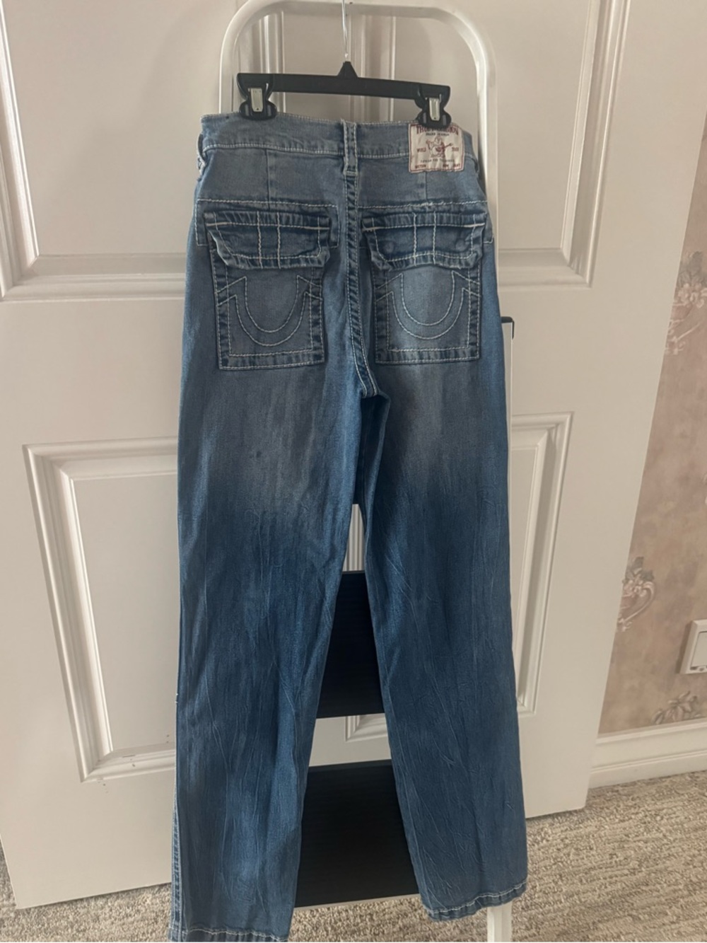 TRUE RELIGION SARAH HIGH RISE CARPENTER JEANS SIZE 27 - Picture 6 of 7